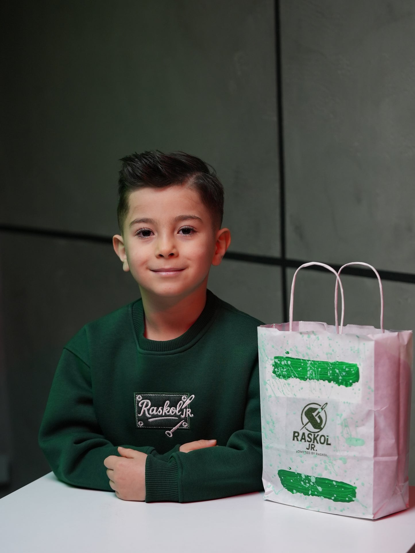 Raskol JR. Çocuk Nefti Yeşil Sweatshirt