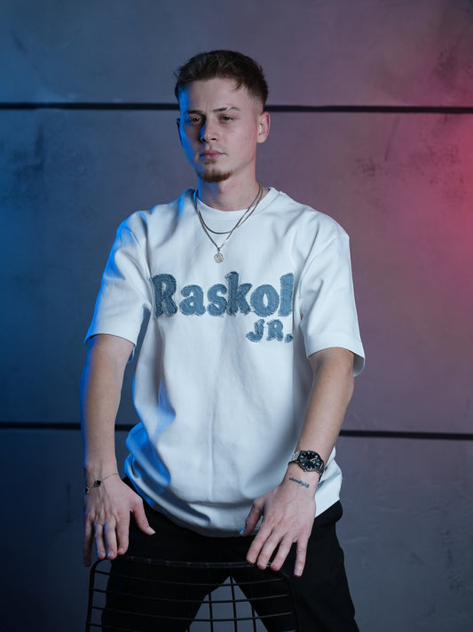 Raskol JR. Ekru Beyaz T-Shirt