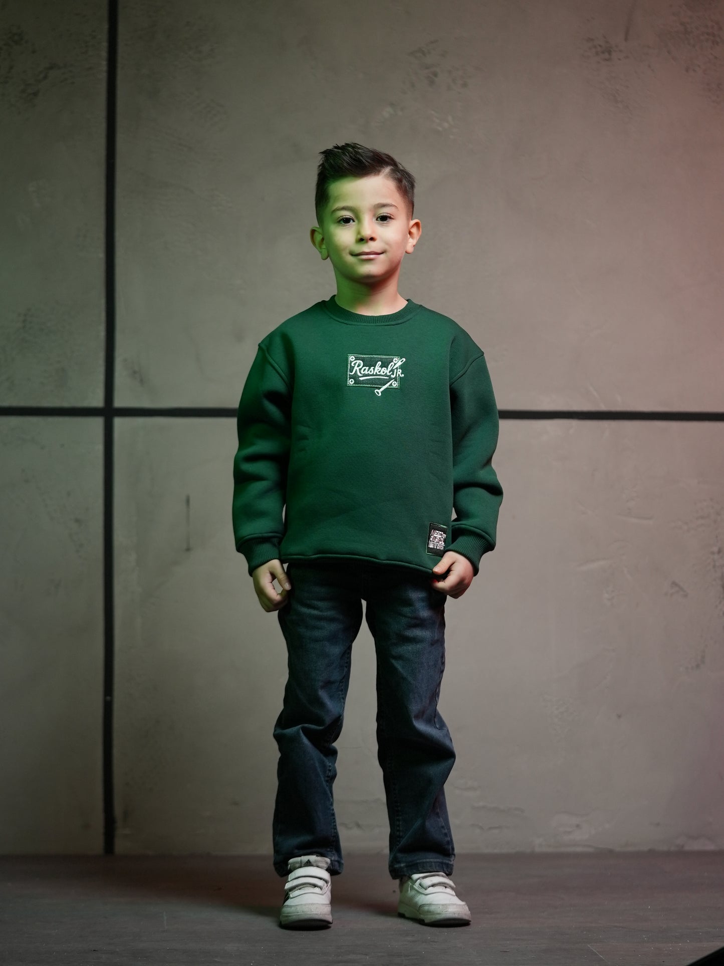 Raskol JR. Çocuk Nefti Yeşil Sweatshirt