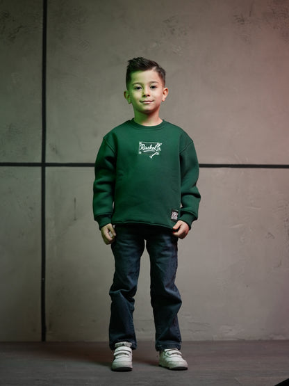 Raskol JR. Çocuk Nefti Yeşil Sweatshirt