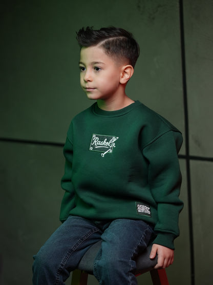 Raskol JR. Çocuk Nefti Yeşil Sweatshirt