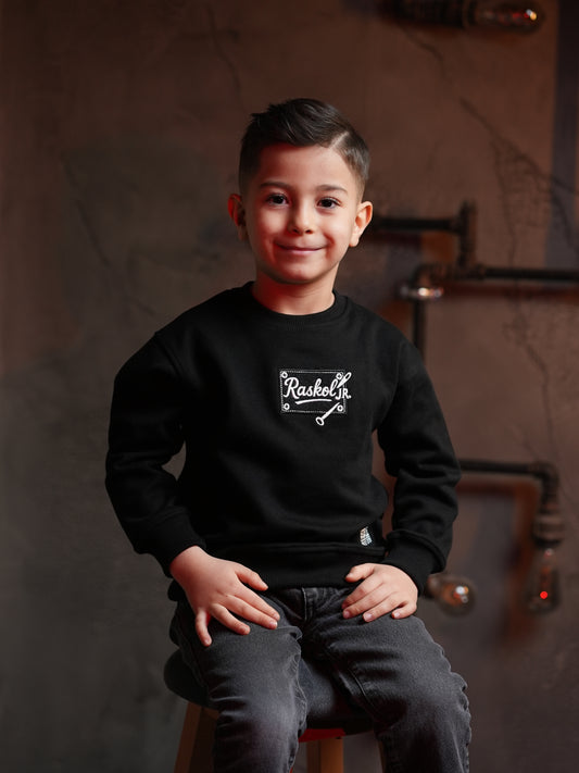 Raskol JR. Çocuk Gece Siyah Sweatshirt