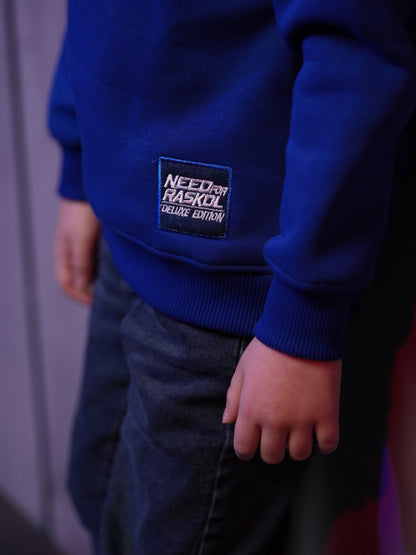 Raskol JR. Çocuk Saks Mavi Sweatshirt