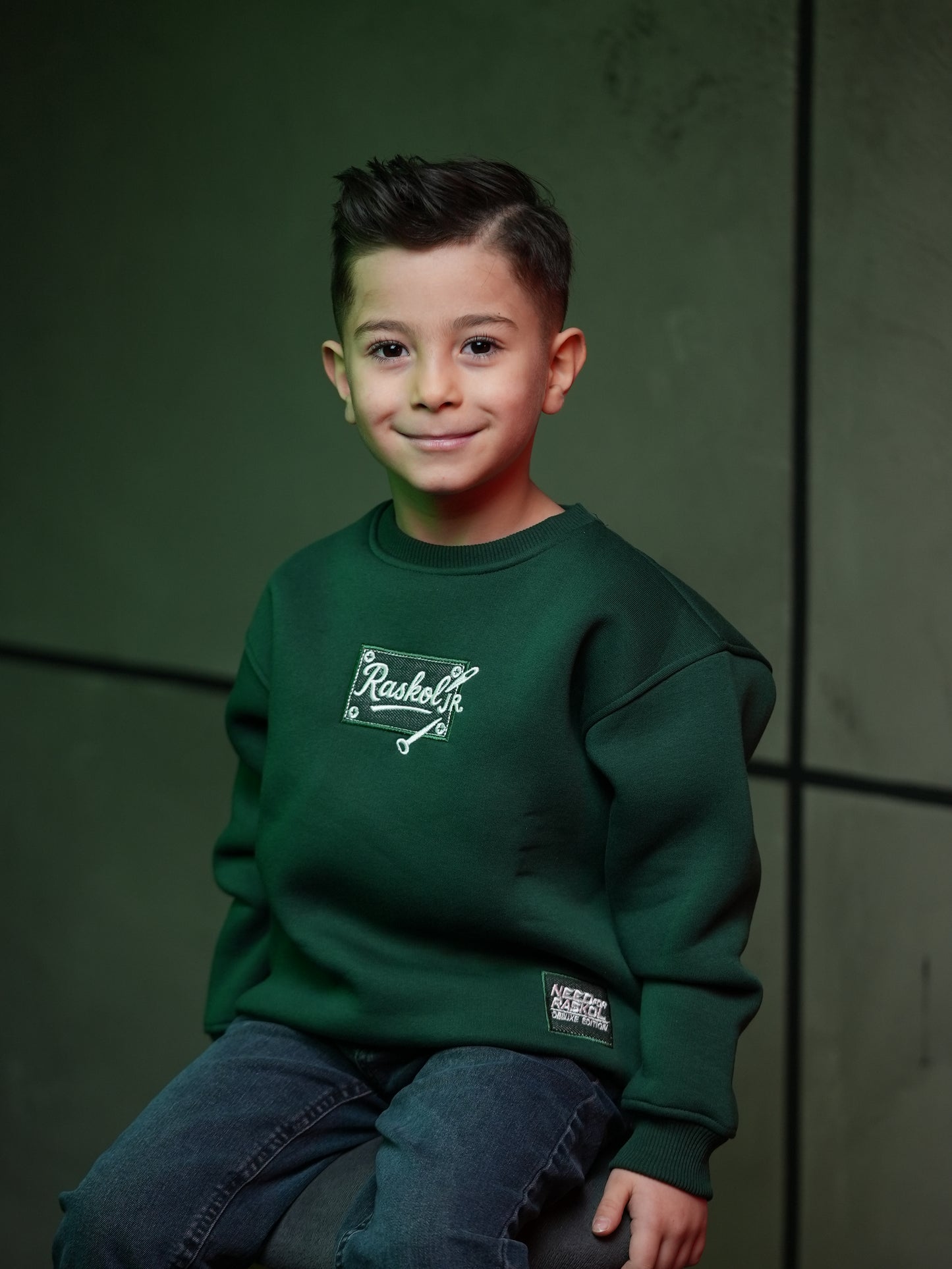 Raskol JR. Çocuk Nefti Yeşil Sweatshirt