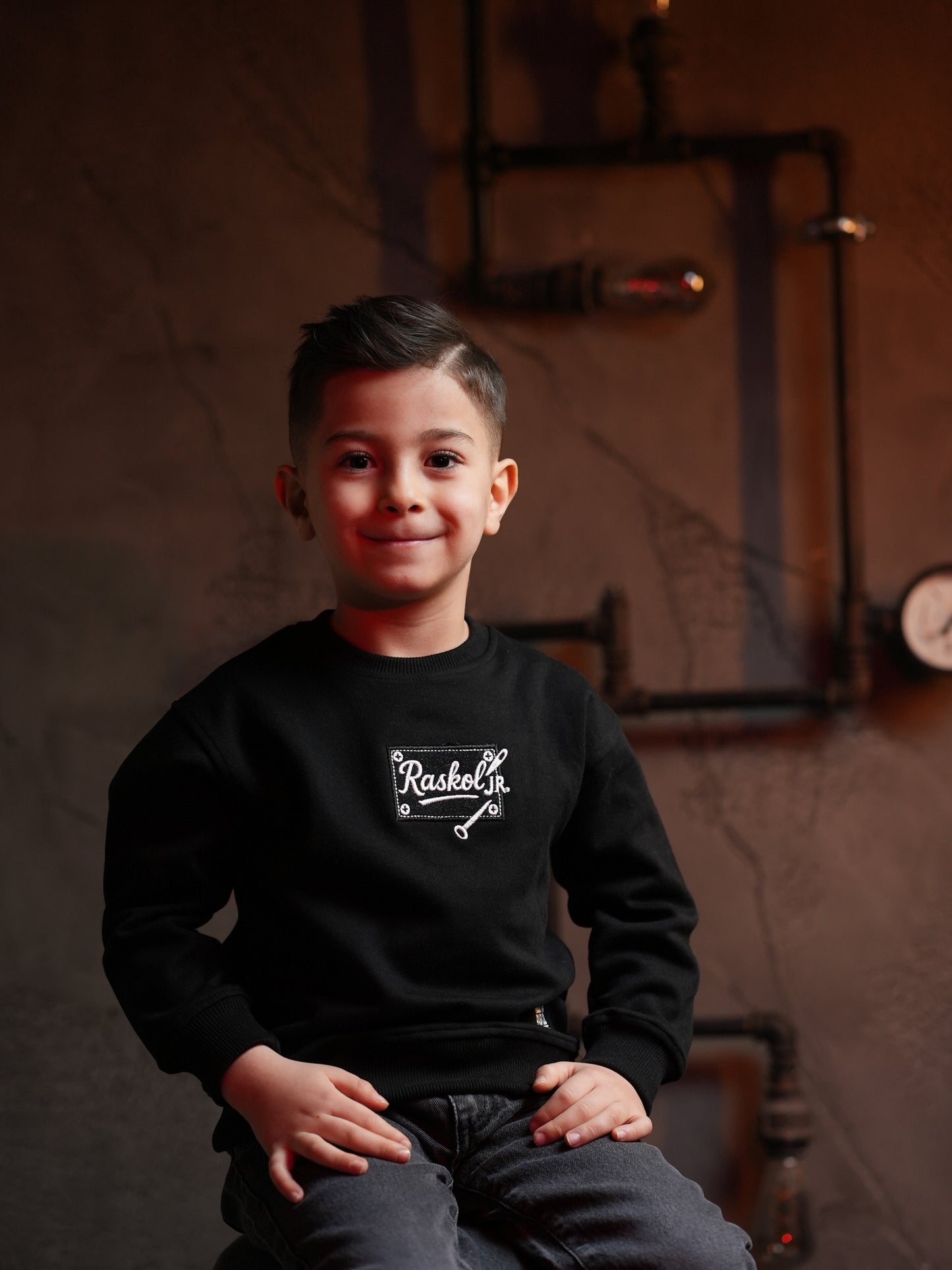 Raskol JR. Çocuk Gece Siyah Sweatshirt