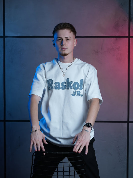 Raskol JR. Ekru Beyaz T-Shirt