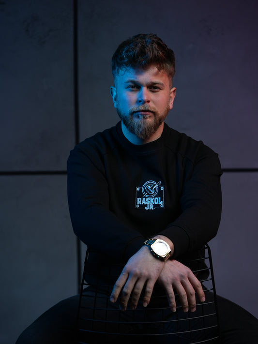 Raskol JR. Gece Siyah Sweatshirt